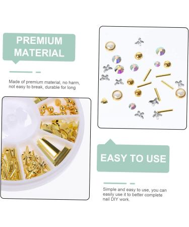 FRCOLOR Calcomanias Para U as 18 Boxes Nail Art Accessories Nail Accessories Charms Daisy Hair Accessories 3d Bling Ornaments Rhinestone Decor Nail Art Decals Disc Plastic Alloy White - Buy Online on GoSupps.com