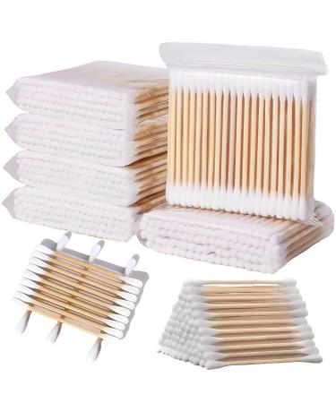 600 Pcs Cotton Buds Ear Buds Cotton Cotton Swabs Ear Cotton Buds Bamboo Cotton Buds Multipurpose Cotton Swabs Biodegradable Ear Cotton Buds for Ear Cleaning Makeup Cleaning