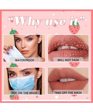 Buy 6 Colours Matte Liquid Lipstick Set B | Long Lasting Waterproof Lip Gloss & Nourishing Color Lip Glaze for Women - International Shipping - Buy Online on GoSupps.com