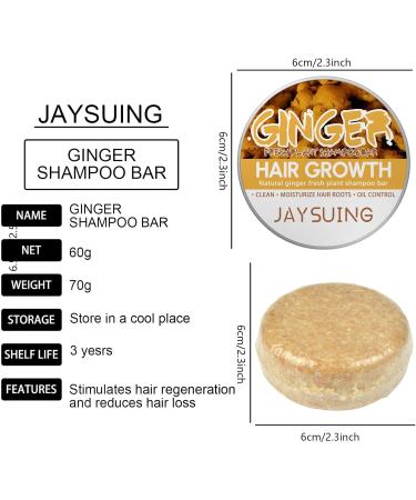  Hitburu Ginger Hair Soap Shampoo Au Ginger Hair Shampoo - Bar Shampoo Solipour Hair Soap Au for Men and Women Damaged Hair - Buy Online on GoSupps.com