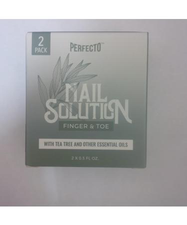 Perfecto Tea Tree Oil Toenail & Fingernail Treatment - Extra Strength Nail Repair for Yellow & Cracked Nails - 0.50 Fl Oz (Pack of 2) - Buy Online on GoSupps.com