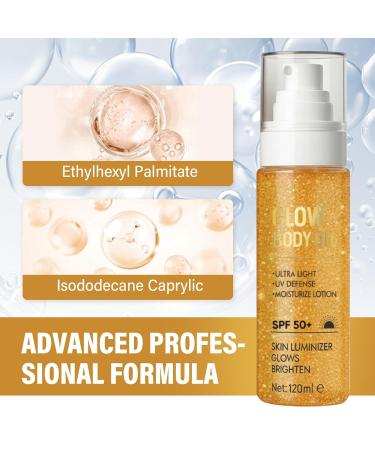 Fancy Pets Shimmer Body Oil Body Glow Oil for Glow Moisturizer Lightweight Water Resistant 4floz Yellow - Buy Online on GoSupps.com