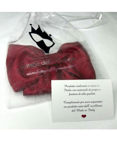 Bow for Hair Coquette-Handmade in Italy-Hair Clip for Women and Girls with Bow-French Closure - Buy Online on GoSupps.com