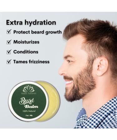 Organic Beard Balm | Strengthen & Style Beards & Mustaches | Leave-in Conditioner with Argan Oil & Shea Butter | Ultimate Shine & Softness - Buy Online on GoSupps.com
