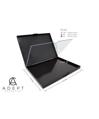 Adept Double Sided Magnetic Empty Palette in Singularity Black Holds 100+ Standard Eyeshadow Pans Hardshell Case - Buy Online on GoSupps.com