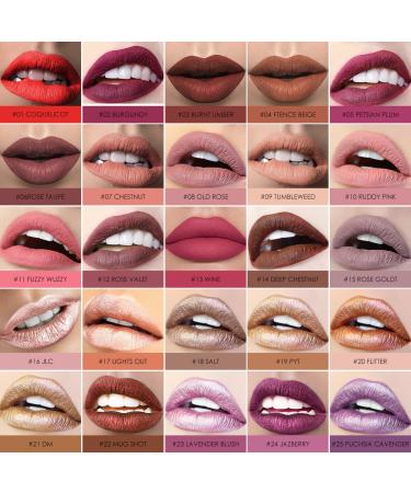 FOCALLURE Ultra Matte Liquid Lipstick in Pink Gold Long Lasting Waterproof Lipstick for Sexy Lips - Buy Online on GoSupps.com