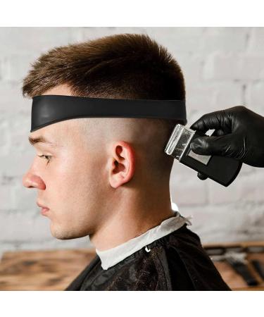 Convenient Silicone Hair Clipping Bands DIY Haircutting Neckline Shaving Template Useful Curved Haircut Band Clean Straight Neck Hair Trimming Guide - Buy Online on GoSupps.com