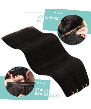 Youngsee 55cm Brown Real Hair Extensions - Remy Weft Hair - Double 100g #2 for Easy Insertion - Buy Online on GoSupps.com