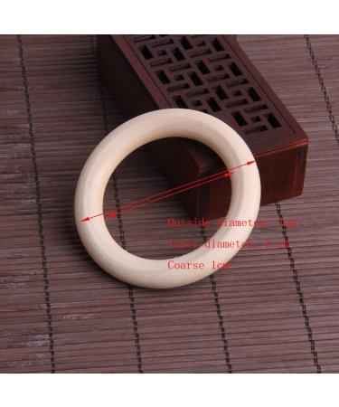 Wru Bxvcd Wooden Baby Teething Rings - 70mm Pack of 5 | Safe Eco-Friendly & BPA-Free Teethers for International Shipping - Buy Online on GoSupps.com