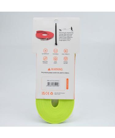 Laroo 10m Reflective PVC Dog Leash - Waterproof Drag Line for Small & Large Dogs | Night Walking Training Lead - Green - Buy Online on GoSupps.com