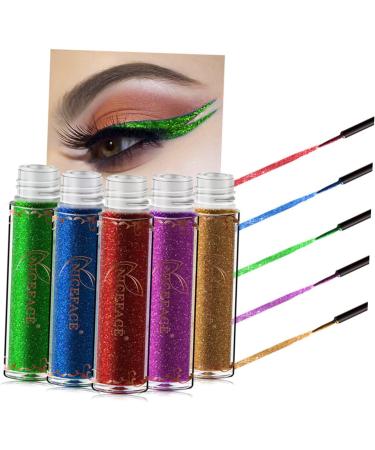 FOMIYES 2pcs Glitter Eye Shadow Liquid Eyeshadow Glitter Colorful Eyeliner Pen Liquid Eyeliner Water Proof 1 count (Pack of 1) As Shownx2pcs - Buy Online on GoSupps.com