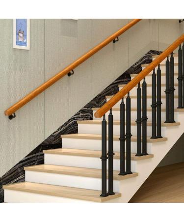 Wooden Handrail with Complete Set Anti-Slip Stair Railing Wood Banister for Indoor Outdoor Elderly Children Loft Safety Hand Grab Rail (Size : 0.5m(1.5ft)) 1.5m(5ft) - Buy Online on GoSupps.com