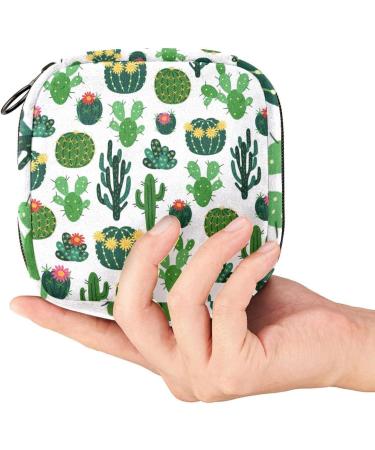 Blooming Cactus Women's Napkin Storage Bag | Portable Menstrual Cup & Bandage Holder | Eco-Friendly Female Menstruation Essentials - Buy Online on GoSupps.com
