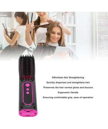 USB Rechargeable Hair Straightener Brush Cordless Heated Comb for Fast Frizz Control | Perfect Gifts for Women - Buy Online on GoSupps.com