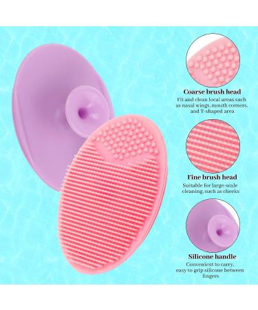 Yokilly Silicone Face Scrubber Exfoliator Brush - Handheld Facial Cleansing Brush for Men and Women (4 Pack) - Buy Online on GoSupps.com