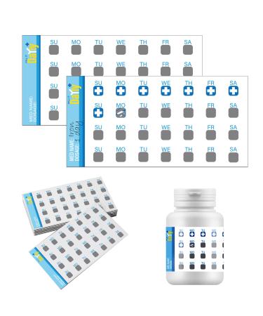PILL IT DaYly Scratch Off Stickers Daily Pill Reminder Medication Tracker Pill Bottles Stickers Portable Pill Tracker Pill Organizer Alternative Multi Dose Kids Pet Travel Prenatal Vitamins