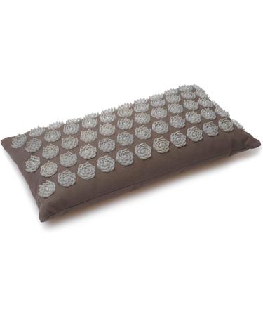 Yogishop Acupressure Cushion - Lotus Blossom Graphite | International Shipping | Pain Relief & Relaxation Solution - Buy Online on GoSupps.com