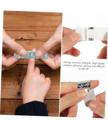 FRCOLOR 20pcs Glitter Adhesive Bandages - Convenient Travel Supplies for Daily Use | Household Adhesive Bandages 7.2x1.9cm - Buy Online on GoSupps.com