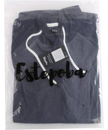 Estepoba Men's Casual Athletic Henley Jersey Hoodie - Heather Oatmeal/Heather Gray, XL - Buy Online on GoSupps.com