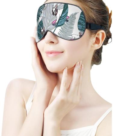 French Bulldog Skating Sleep Mask - Adjustable Eye Cover for Sleeping and Travel - Men and Women - Blocks Light for a Restful Nap - Buy Online on GoSupps.com