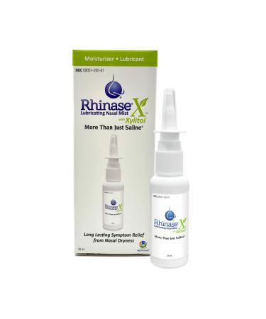 Rhinase X Lubricating Nasal Mist Spray with Xylitol | Long Lasting Symptom Relief from Nasal Dryness | Less Sneezing Itchiness Nasal drip and Congestion