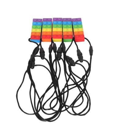 Premium BPA-Free Baby Teething Toys | Rainbow Silicone Building Blocks for Safe Teeth Grinding - Buy Online on GoSupps.com