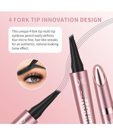 3D Waterproof Microblading Eyebrow Pen | Long-Lasting Smudge-Proof Magic Eyebrow Pencil for Women - Dark Brown - Buy Online on GoSupps.com