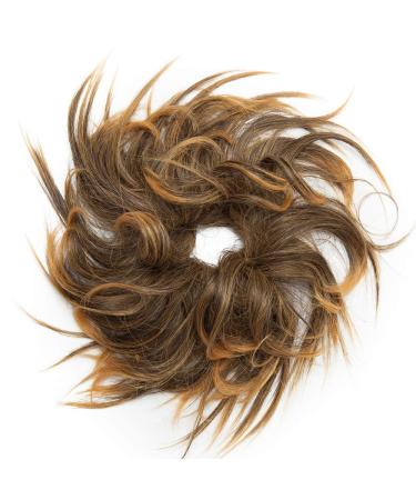 SEGO Hairpiece Hair Tie - Curly Updo Bun Hair Extension - Natural Dark Brown & Sandy Brown #4/144B - Shop Internationally - Buy Online on GoSupps.com