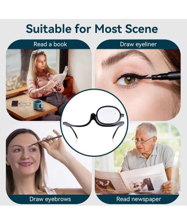 Make-Up Glasses for Eye Enlargement | 350+ Lenses | Essential Beauty Tools for Women | Rotating & Compact Design - Buy Online on GoSupps.com