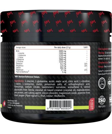 MyMUSCLE - My BCAA - Kyowa Quality Label BCAA Amino Acids Powder + L-Glutamine + L-Citrulline + Electrolytes - Lemonade 390g - 30 Servings - Buy Online on GoSupps.com