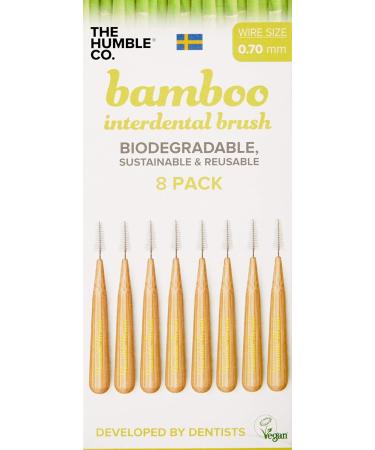 Humble Brush Interdental Brush - Bamboo Yellow Size 7 8 Pack | Eco-Friendly Oral Care for Healthy Teeth - Buy Online on GoSupps.com