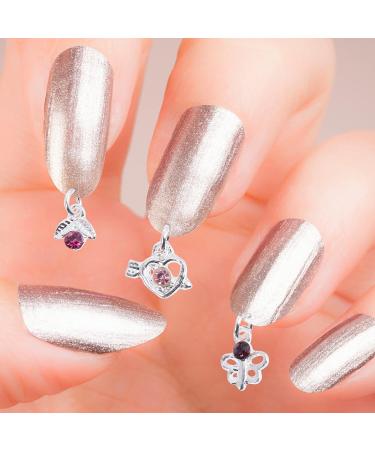 Uonlytech Manicure Tools Crystal Pendants Charms Nail Charm Drill Dangle Nail Art Charms Nail Piercing Tool with Charms for Tips Acrylic Gels and Nail Art Pendant Nail Jewels - Buy Online on GoSupps.com