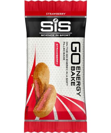 Science in Sport GO Energy Bakes - Strawberry Flavour High Carb Soft-filled Energy Snack - 12 Bars - Buy Online on GoSupps.com