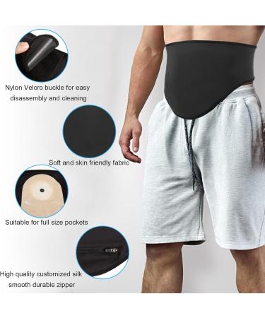 Ostomy Belt Black - Stealth Support Belt for Ostomy Bags | Covers & Wraps | Large Size Ostomy Supplies - Buy Online on GoSupps.com