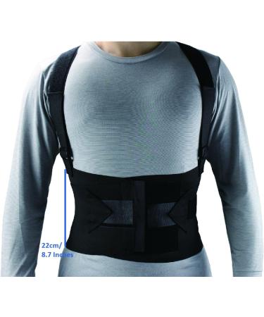 ObboMed MB-2845NL Industrial Back Support Belt | Adjustable Lumbar Brace with Metal Stays for Heavy Lifting | Fits 41-45 Inches - Buy Online on GoSupps.com