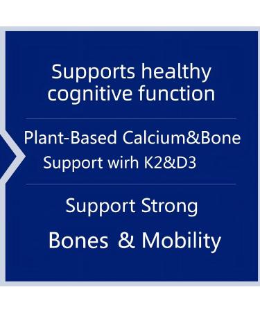 VXICDE Calcium 500 mg with 100 mcg of Vitamin K2 | 60 Softgels | Absorbable Calcium Supplement | Non-GMO Gluten Free Calcium Supplement - Buy Online on GoSupps.com