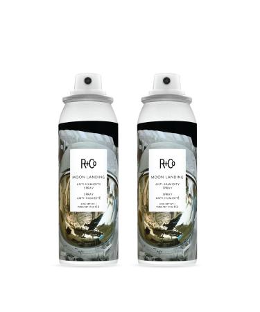 R&Co Moon Landing Anti-Humidity Spray - Frizz Control and Humidity Protection - Flexible Hold for Smooth Hair - Flyaway Tamer - Lightweight Shine Moisturizing Haircare Spray - 1.7oz (Pack of 2)