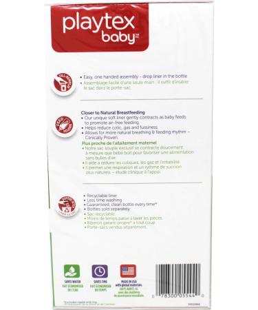 Playtex Drop-Ins 8 oz Liners 100 ct - Convenient Disposable Bottle Liners - Buy Online on GoSupps.com