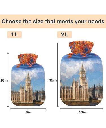 Buy Naanle Maple Big Ben 2L Transparent Hot Water Bottle - Large Heat & Cold Therapy for Pain Relief | Ideal for Bed & Hand/Foot Comfort - Buy Online on GoSupps.com
