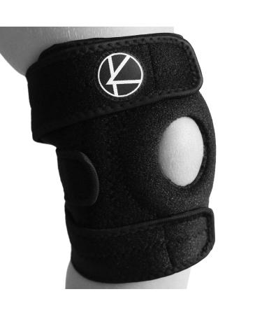 KARM Kids Knee Brace for Knee Pain Support - Knee Brace for Kids Osgood Schlatter Knee Brace Youth, MCL, Sports, Meniscus Tear. Knee Support for Kids. Child Knee Brace Support for Boys, Girls (Black) One Size Black