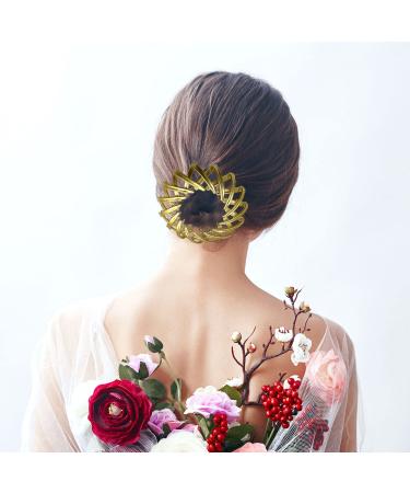 Luvadeyo Bird Nest Hair Clips - Women's Ponytail Holder & Hair Bobbles (3-Pack) in Gold Silver & Rose Gold - Perfect for Women & Girls - Buy Online on GoSupps.com