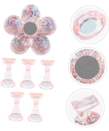 Beavorty 1 Set Chess Practice Seat Nail Art Holder Base Nail Art Practice Holder Pedicure Tip Stand Fake Nail Holders Flower Nail Art Stand Magnetic Mount Acrylic Symphony Pink Bracket 2x1cm Pink - Buy Online on GoSupps.com