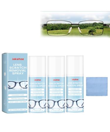 New Lens Scratch Remover Glasses Scratch Repair Fluid Sunglass Mark Remover Glasses Glass Scratch Repair Fluid Bag And Travel Essentials Glasses Cleaning Spray (3pcs)