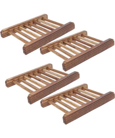 Ciieeo 20 Pcs Creative Soap Box Bathroom Storage Rack Drain Soap Holder Home Outdoor Travel Hollow Wooden Soap Rack (medium Natural Color Soap Rack) 4pcs Travel Soap Case Wood Tray - Buy Online on GoSupps.com