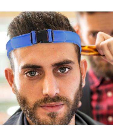 Hairline Shaping Tool | Hairline Trimming and Shaping Tool | Adjustable Curved Silicone Haircut Bands for Hair Salons and Home Blue - Buy Online on GoSupps.com