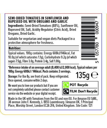 by Amazon Sunsoaked Tomatoes 135g - Buy Online on GoSupps.com