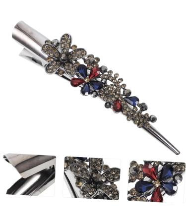 Beaupretty 1Pc large rhinestones vintage decor mouth clip flower clip large clip French bobby pin headgear Metal Miss decorative hair barrettes modeling metal clip - Buy Online on GoSupps.com