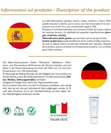10 AHA Fruit Acid Body Cream - Nourishing & Moisturizing 200ml | International Shipping - Buy Online on GoSupps.com
