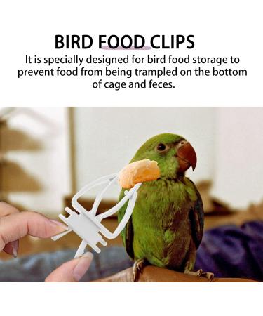 5-Pack Bird Cage Food Holder Clips - Plastic Fruit & Vegetable Feeder for Parrots Cockatiels Parakeets and Small Animals - Durable Easy-to-Use and Space-Saving - Buy Online on GoSupps.com