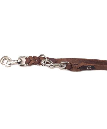 Adjustable Dog Liner for Small & Large Dogs - 2.40m Double Linen Dark Brown | International Shipping Available - Buy Online on GoSupps.com